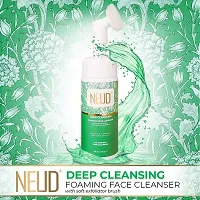 NEUD Deep Cleansing Foaming Face Cleanser With Activated Charcoal and Aloe Vera - 2 Packs (150ml Each)-thumb2