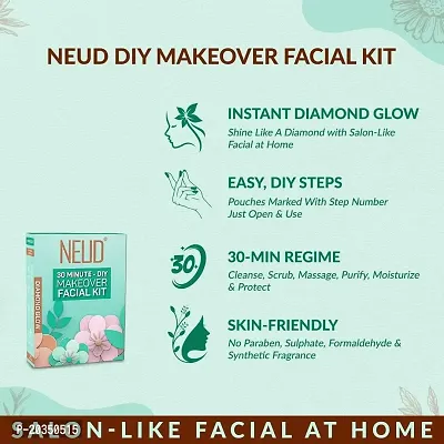 NEUD Xpose Yourself 6-Step DIY Makeover Facial Kit for Salon-Like Glow at Home (60 g, 1)-thumb2