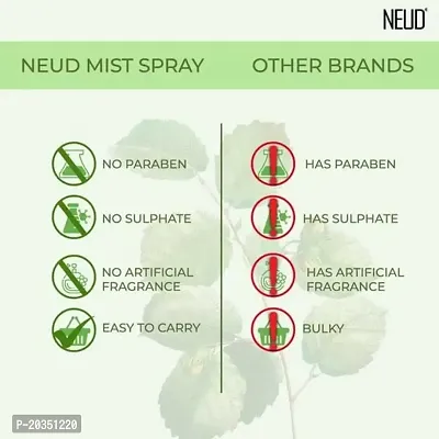 NEUD Witch Hazel Facial Mist Spray for Dehydrated  Irritated Skin - 2 Packs (100ml Each)-thumb5