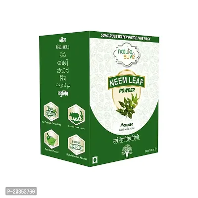 Nature Sure Neem Leaf Powder 200g with Rose Water 50ml