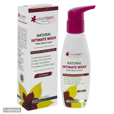 everteen Witch Hazel Natural Intimate Wash for Feminine Intimate Hygiene in Moms ? 1 Pack (105ml)