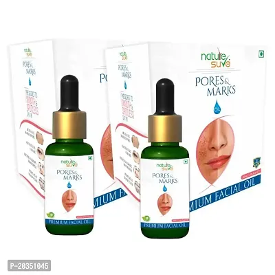 Nature Sure Pores and Marks Premium Facial Oil for Skin Pores, Stretch Marks and Fine Lines (Pack of 2, 30ml)-thumb0