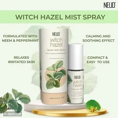 NEUD Witch Hazel Facial Mist Spray for Dehydrated  Irritated Skin - 2 Packs (100ml Each)-thumb2