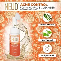 NEUD Acne Control Foaming Face Cleanser With Salicylic Acid, Neem and Tea Tree Oil - 2 Packs (150ml Each)-thumb2