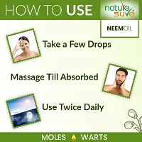 Nature Sure Neem Oil for Moles  Warts in Men  Women - 2 Packs (30ml Each)-thumb1