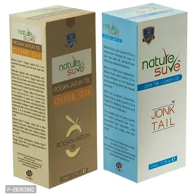 Nature Sure? Combo - Jonk Tail (Leech Oil) 110ml and Rogan Jaitun Tail (Olive Oil) 110ml-thumb0