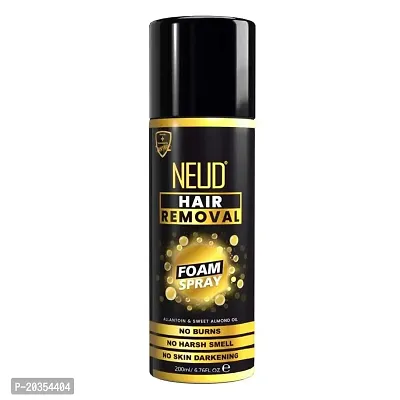 NEUD Hair Removal Foam Spray with Allantoin, Sweet Almond Oil and Aloe Vera for Arms, Legs, Chest and Back - 200ml