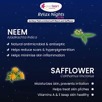 everteen XXL Relax Nights Ultra Thin Sanitary Pads with Neem and Safflower, Menstrual Cramps Roll-On Inside Pack - 1 Pack (40 Pads, 320mm)-thumb2