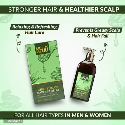 NEUD Combo - Ghrit Kumari Hair Oil and Shampoo for Men  Women-thumb4