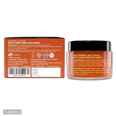 NEUD Carrot Seed Premium Acne Control Cream for Men  Women - 1 Pack (50g)-thumb2