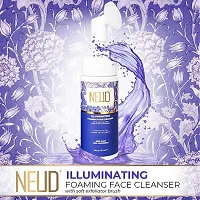 NEUD Illuminating Foaming Face Cleanser With Kumkumadi Oil and Green Tea - 2 Packs (150ml Each)-thumb1
