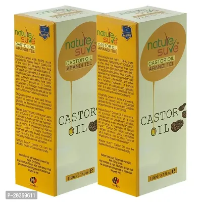 Nature Sure Castor Oil (Arandi Tail) - 2 Packs (2x110ml) extracted from Ricinus communis-thumb0