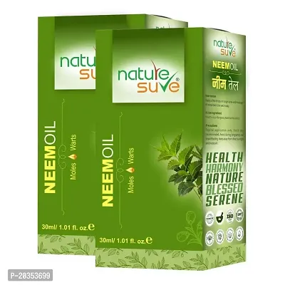 Nature Sure Neem Oil for Moles  Warts in Men  Women - 2 Packs (30ml Each)-thumb0