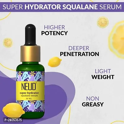 NEUD Super Hydrator Squalane Serum With Lemon Oil, Turmeric Oil  Reverskin - 1 Pack (30 ml)-thumb2