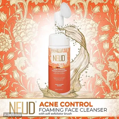 NEUD Acne Control Foaming Face Cleanser With Salicylic Acid, Neem and Tea Tree Oil - 2 Packs (150ml Each)-thumb5