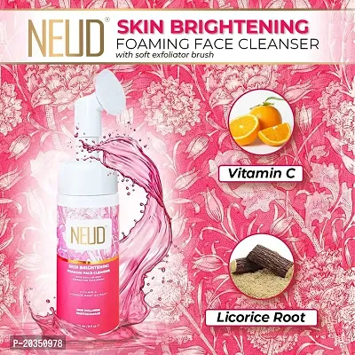 NEUD Skin Brightening Foaming Face Cleanser With Vitamin C and Licorice - 2 Packs (150ml Each)-thumb5