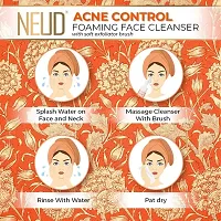 NEUD Acne Control Foaming Face Cleanser With Salicylic Acid, Neem and Tea Tree Oil - 2 Packs (150ml Each)-thumb1