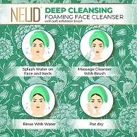 NEUD Deep Cleansing Foaming Face Cleanser With Activated Charcoal and Aloe Vera - 2 Packs (150ml Each)-thumb4