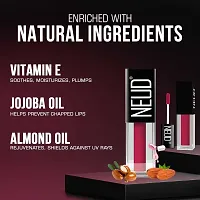 NEUD Matte Liquid Lipstick Hottie Crush with Jojoba Oil, Vitamin E and Almond Oil - Smudge Proof 12-hour Stay Formula with Free Lip Gloss-thumb4