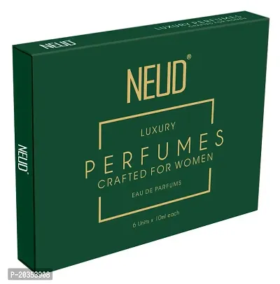 NEUD Xpose Yourself Luxury Perfumes Long Lasting EDP - 6 Vials x 10ml Each (Perfumes For Women)-thumb0