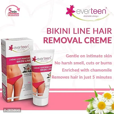 everteen Bikini Line Hair Remover Creme - Natural for Women (100g)-thumb5