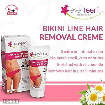 everteen Bikini Line Hair Remover Creme - Natural for Women (100g)-thumb3