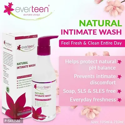everteen Natural Intimate Wash for Feminine Hygiene in Women - 1 Pack (210ml)