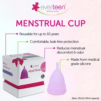 everteen Small Menstrual Cup for Periods in Women - 1 Pack (23ml Capacity)