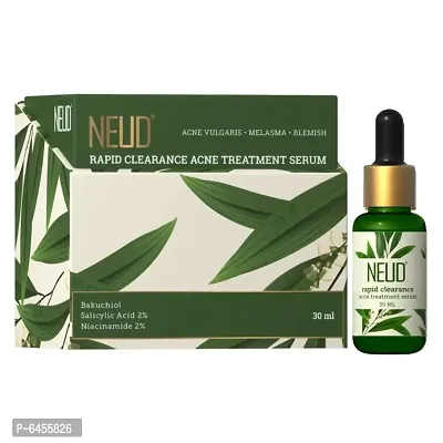 NEUD Rapid Clearance Acne Treatment Serum With Salicylic Acid, Bakuchiol and Niacinamide - 1 Pack (30ml)