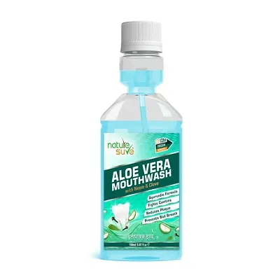 Nature Sure Aloe Vera Mouthwash with Neem and Clove for Oral Health - 1 Pack (150ml)