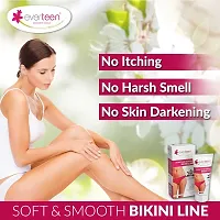 everteen 100g Natural Bikini Line Hair Remover Creme for Women | 2 Packs |-thumb3