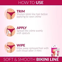 everteen 100g Natural Bikini Line Hair Remover Creme for Women | 2 Packs |-thumb1