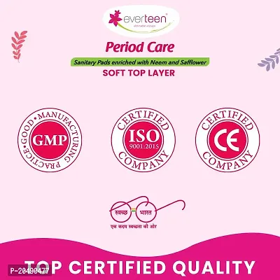 everteen Period Care XL Soft 40 Sanitary Pads Enriched with Neem and Safflower For Medium Flow - 1 Pack (40 Pads)-thumb4