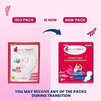 everteen Period Care XXL Soft 40 Sanitary Pads 320mm with Double Flaps enriched with Neem and Safflower - 1 Pack (40 Pads)-thumb1