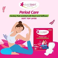 everteen Period Care XXL Soft 40 Sanitary Pads 320mm with Double Flaps enriched with Neem and Safflower - 1 Pack (40 Pads)-thumb3