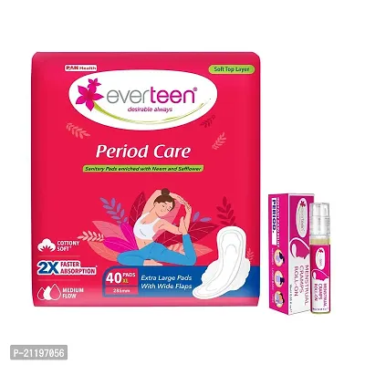 everteen Period Care XL Soft 40 Pads and Menstrual Cramps Roll-On 10ml-thumb0