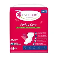 everteen Period Care XXL Soft with Double Flaps enriched with Neem and Safflower - 2 Packs (40 Pads Each, 320mm)-thumb2