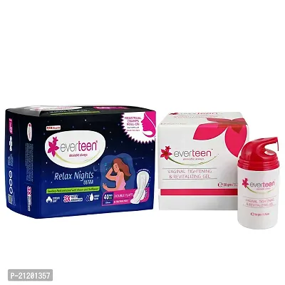 everteen Relax Nights Ultra 40 Pads and V Gel 30g-thumb0