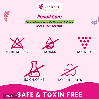 Period Care XL Soft 40 Sanitary Pads Enriched with Neem and Safflower For Medium Flow - Pack Of 3-thumb4