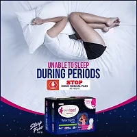 everteen XXL Relax Nights Ultra Thin 40 Sanitary Pads with Neem and Safflower, Menstrual Cramps Roll-On Inside Pack - 2 Packs (40 Pads Each, 320mm)-thumb1