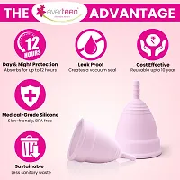 everteen Large Menstrual Cup for Periods | Odor-Free, Rash-Free, No Leakage | 12-Hour Protection | Reusable For Up To 10 Years | Medical-Grade Silicone | Free Pouch | Sanitary Cup for Feminine Hygiene-thumb4