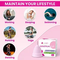 everteen Large Menstrual Cup for Periods | Odor-Free, Rash-Free, No Leakage | 12-Hour Protection | Reusable For Up To 10 Years | Medical-Grade Silicone | Free Pouch | Sanitary Cup for Feminine Hygiene-thumb1
