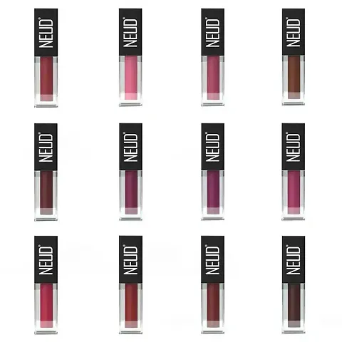 Long Lasting Lipsticks 12 Shades with Jojoba Oil