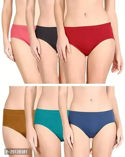 Comfortable Multicoloured Cotton Panty For Women Pack Of-3