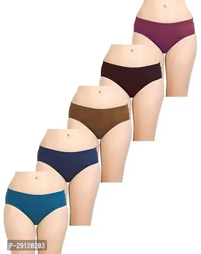 Comfortable Multicoloured Cotton Panty For Women Pack Of-3-thumb0