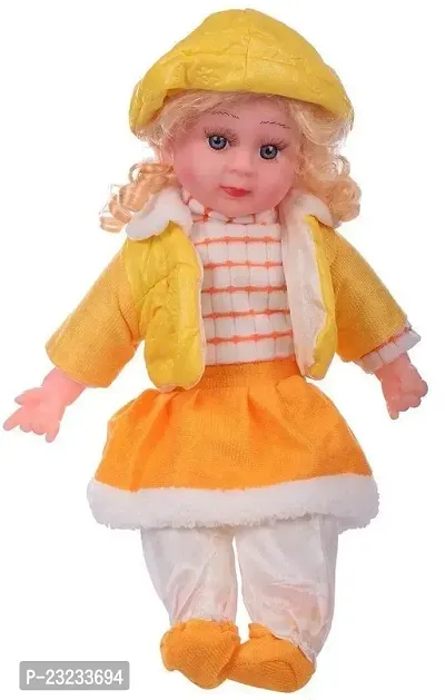 Cute Looking Musical Rhyming Babydoll, Laughing and Talking Doll, Singing Soft Push Stuffed Baby Girl Doll Toy for Kids, Big Stroller Dolls-thumb5