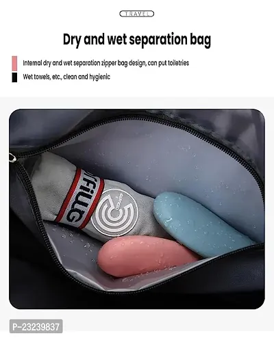 Travel Duffel Bag, Expandable Folding Travel Bag  Hand Bag Large Capacity, Lightweight Waterproof Multipurpose Sport Duffle Carry Overnight Luggage Bag for Men and Women(Black)-thumb5