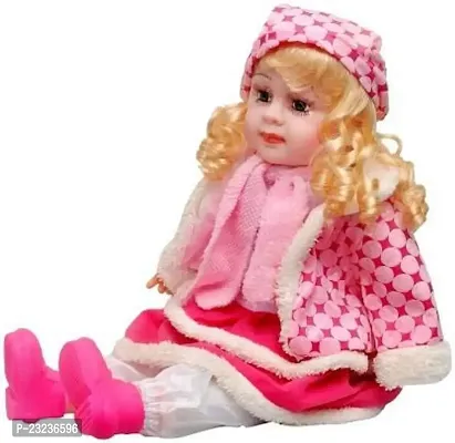 Cute Looking Musical Rhyming Babydoll, LaughingTalking Doll, Singing Soft Push Stuffed Baby Girl Toy for Kids, Big Stroller Dolls