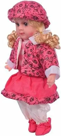 Cute Looking Musical Rhyming Babydoll, Laughing and Talking Doll,Singing Soft Push Stuffed Baby Girl Toy for Kids, Big Stroller Dolls-thumb3