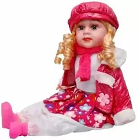 Baby Poem Doll Musical Rhyming Big Stroller Dolls Laughing Singing Song Soft Push Stuffed Princess Kids 3+ Year (Multicolor)-thumb3